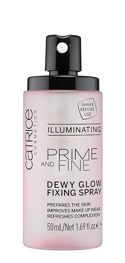 Catrice | Prime & Fine Illuminating Dewy Glow Spray | Transparent and Fast Drying Fixing Spray| Paraben Free & Vegan | Cruelty Free (Pack of 3)-Velvo Beauty