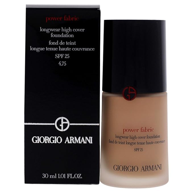 Giorgio Armani Power Fabric Longwear High Cover Foundation SPF 25 - 4.75 Women Foundation 1 oz-Velvo Beauty