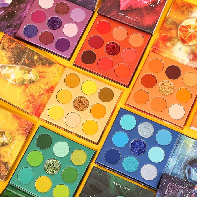 docolor Eyeshadow Palette 54Colors Gemstone Eye Shadow Palette Highly Pigmented Mattes Glitter Shimmers Smokey Cream Powder Blendable Long Lasting Waterproof Colorful Professional Makeup Palette-Velvo Beauty