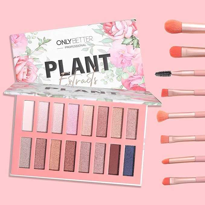 Vegan Eyeshadow Palette Organic Eyeshadow 16 Colors Highly Pigmented Eyeshadow Metallic Colorful Eyeshadow Palette Long Lasting Nude Eyeshadow Shimmer Palette-Velvo Beauty