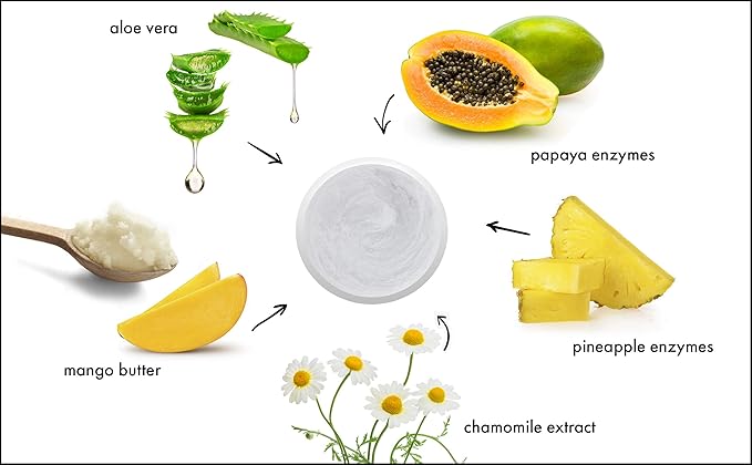 RAYA Enzyme Peeling Facial Cream (109) | Gentle, Exfoliating Treatment for Sensitive Skin | Cleanses, Polishes, and Improves Complexion-Velvo Beauty