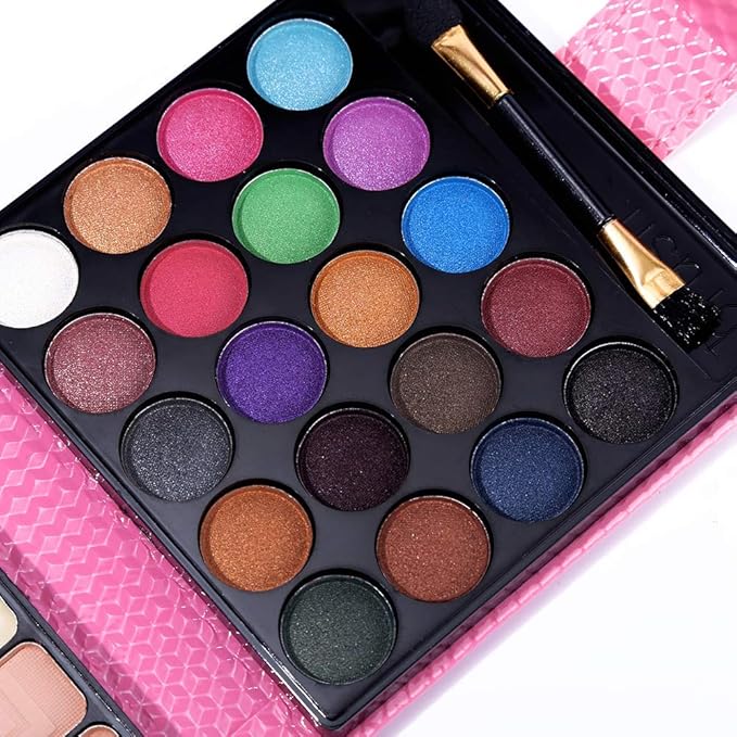 All in One Makeup Kit - 20 Eyeshadow, 6 Lip Glosses, 3 Blushers, 2 Powder, 1 Concealer, 1 Mirror, 1 Brush, Make Up Gift Set for Teen Girls, Beginners And Pros-Velvo Beauty