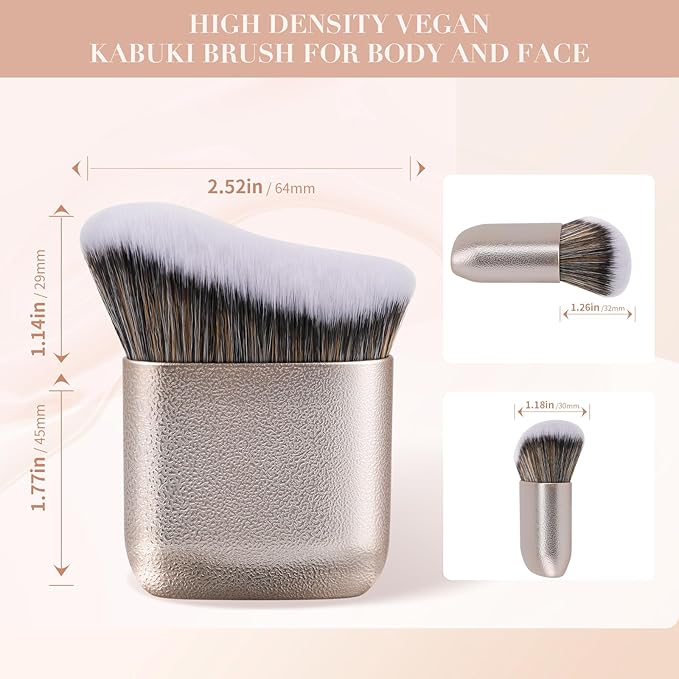 docolor Self Tanner Brush Body Makeup Brush for Flawless Face and Body Makeup, Sunless Tanner Blending Brush Body Brush for Self Tanner, Bronzer, Foundation, Vegan & Cruelty Free-Velvo Beauty