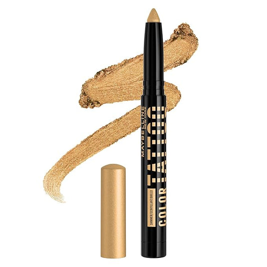Maybelline Color Tattoo Longwear Multi-Use Eye Shadow Stix, All-In-One Eye Makeup for Up to 24HR Wear, I am Rare (Gold Shimmer), 1 Count-Velvo Beauty