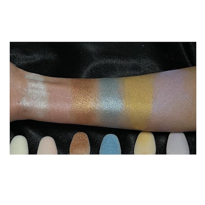 Highlighter Makeup Stick - Patting Powder, Body Glitter Fairy Dust Glitter Fairy Makeup Powder Stick Patting Powder Glitter Contour Blush Powder Face Brightens for Face Body Hair Makeup Kit - 3 PCS(b)-Velvo Beauty
