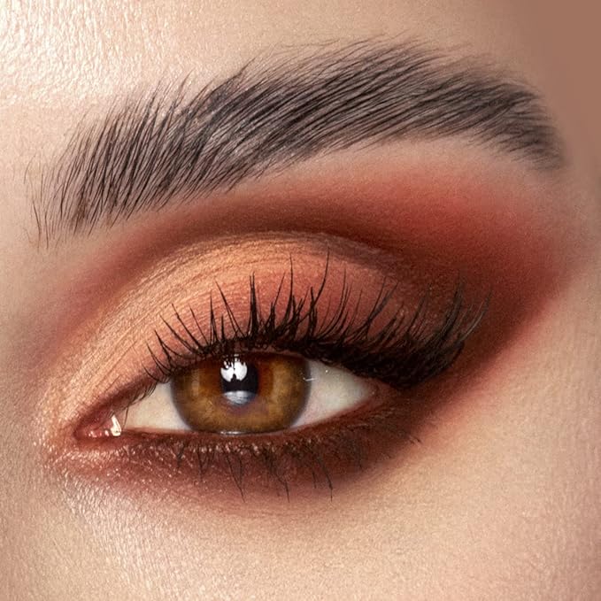 10 Color Eyeshadow Palette, Matte, Shimmer, Glitter Pigment Eye Shadow Makeup Pallete, Neutral Nudes Sunny Orange Eye Makeup Palette with Brush & Mirror, 01.Sunset-Velvo Beauty