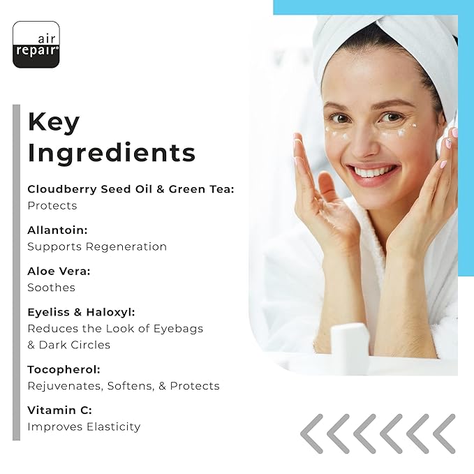 Eye Repair Cream for Men & Women - Air Repair Super Hydrating Eye Cream for Wrinkles Puffy Eyes & Dark Circles-Velvo Beauty
