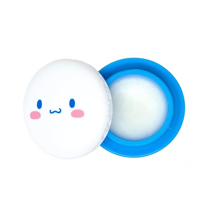 The Crème Shop x Sanrio Hello Kitty Macaron Lip Balm Korean Cute Scented Pocket Portable Soothing Advanced Must-Have on-the-go (Cinnamoroll Peppermint Cocoa)-Velvo Beauty