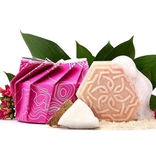 Viori Coconut Bliss Advanced Repair and Moisturizing Shampoo Bar - Made with Rice Water for Hair Growth - Handcrafted Sulfate Free Shampoo-Velvo Beauty