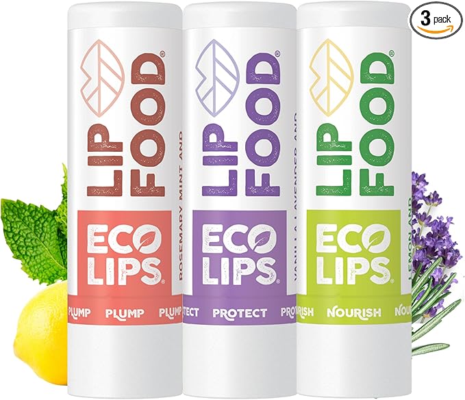 Eco Lips Lip Food - Nutrient Dense & Organic Lip Balm (Nourish, Plump and Protect)-Velvo Beauty