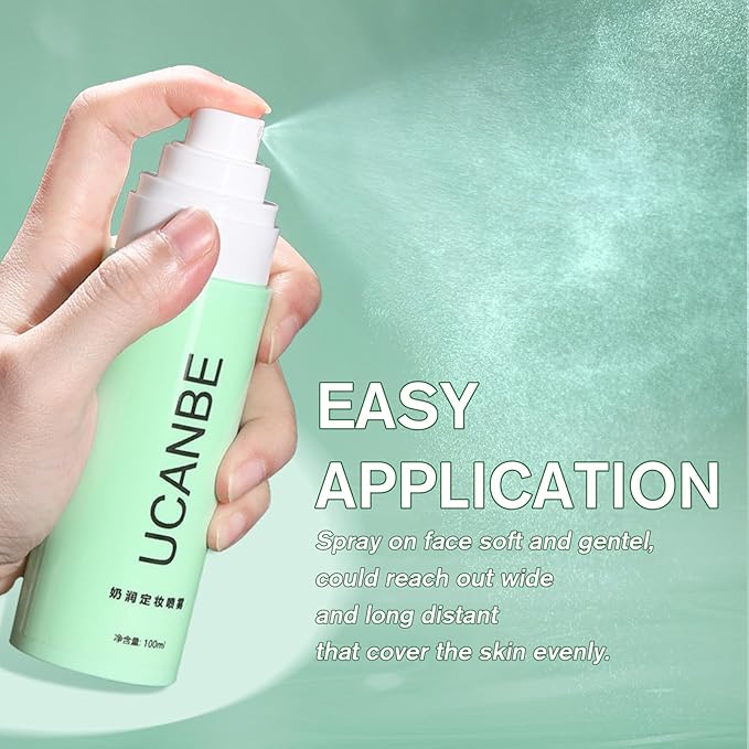 UCANBE Makeup Setting Spray, Dewy Finish Long Lasting Make Up Spray, Hydrating, Fast Drying Face Mist for Natural Glow, 3.38 fl oz-Velvo Beauty