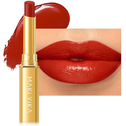 MAKI YIKA Red Lipstick for Women Moisture Hydrate Lipsticks Glossy Coral Lipsticks Sheer Finish Lightweight Tinted Lip Balm(Z05 Coral Moon)-Velvo Beauty