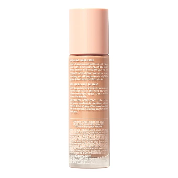 e.l.f. Halo Glow Liquid Filter, Complexion Booster For A Glowing, Soft-Focus Look, Infused With Hyaluronic Acid, Vegan & Cruelty-Free, 3 Light/Medium-Velvo Beauty