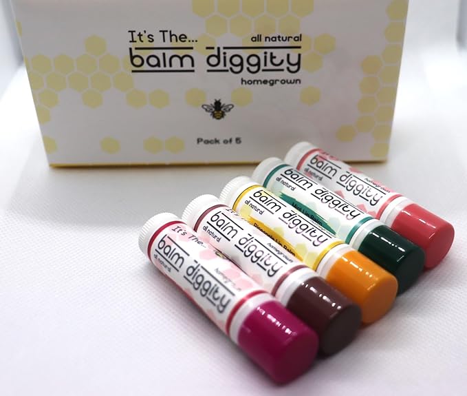 It's The Balm Diggity Beeswax All Natural, Moisturizing, And Nourishing Lip Balm, Made With Only 5 Ingredients, 1 tube, 0.15 ounces (5-PACK)-Velvo Beauty