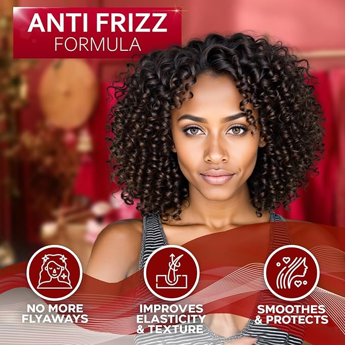Leave in Conditioner for Curly Hair - Frizz Control for Women and Men - Restores Dry, Damaged and Wavy Hair - Detangler Cream and Sulfate Free Anti Static Moisturizer Treatment with Shea Butter-Velvo Beauty