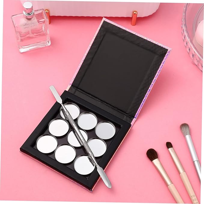 1 Set Empty Makeup Tray Magnetic Makeup Pan Magnetic Palette Empty Cosmetics Palette Empty Eyeshadow Holder Make up Palette Paper Eye Shadow Travel Blush Powder-Velvo Beauty