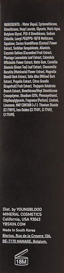 Youngblood Liquid Mineral Foundation, Pebble, 17 Shades, Vegan, Cruelty Free, Gluten-Free-Velvo Beauty