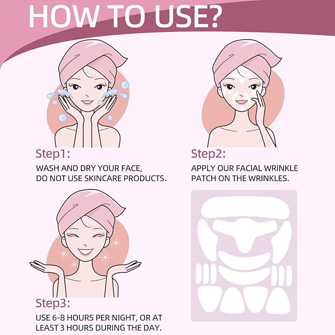Face Wrinkle Patches – for Forehead Lines, Frown Areas, Smile Creases & Fine Signs – Overnight Anti-Aging Facial Stickers to Smooth Skin, Safe and Gentle for All Skin Types, 160 Pcs Included-Velvo Beauty
