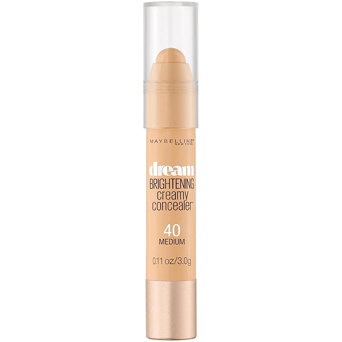 Maybelline Dream Brightening Creamy Concealer, Medium, 0.11 oz.-Velvo Beauty