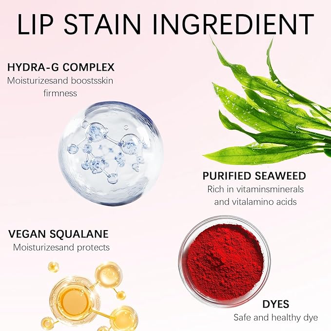 QueenDiary Lip tint Peel Off Lip Stain,Lip Stain Waterproof, Lip Tattoo Peel Off with Matte Finish, Long Lasting, Transfer-proof, Highly Pigmented Color (Romance Stain)-Velvo Beauty