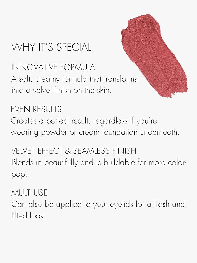 SWEED - Air Blush Cream | High Pigmented, Velvet Finish | Vegan, Cruelty-Free, Clean Beauty (Fancy Face, 1.4 oz | 40 g)-Velvo Beauty
