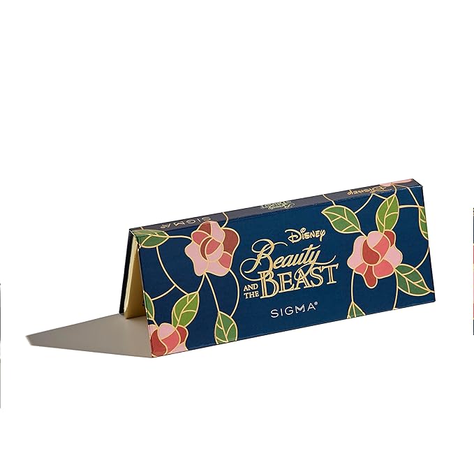 Sigma Beauty Cheek Palette – Disney’s Beauty and the Beast Pink Blush and Highlighter Makeup Palette - Smooth, Buttery Soft Pressed Powder with a Clean Formula and Long-Lasting Wear-Velvo Beauty