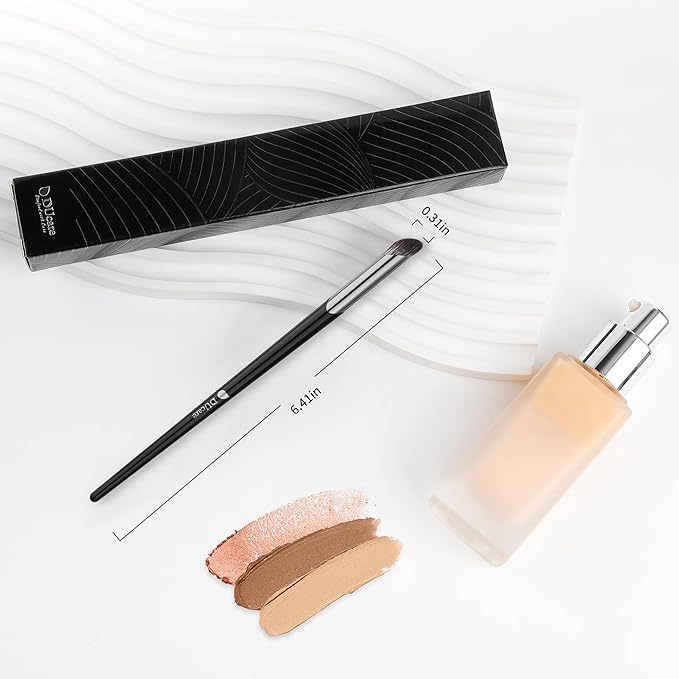 DUcare Nose Contour Brush, Angled Concealer Brush Under Eye, Small Under Eye Makeup Brush for Dark Circles Puffiness Puffy Face Eyebrow Eyes (V02 Mini Contour Brush)-Velvo Beauty
