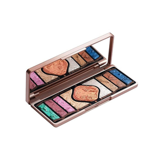 FLORASIS Floral Engraving Phoenix Makeup Palette Makeup Long Lasting Blendable Natural Eyeshadow Palette for Women (03 Soaring Sunlight)-Velvo Beauty