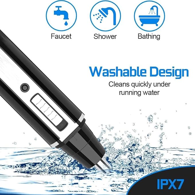 Nose Hair Trimmer for Women and Men, 4-in-1 Facial Hair Removal Trimmer Professional Eyebrow & Facial Hair Trimmer, Rechargeable Portble Waterproof Face Shaver Razor for Nose Ear Eyebrow Set-Velvo Beauty