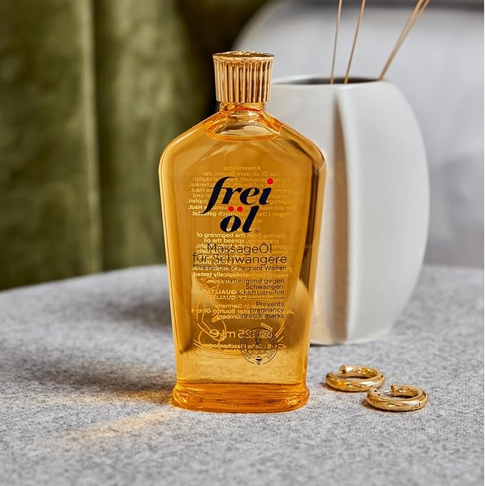 Massage Body Oil for Pregnant Woman – Maternity Skincare Oil, Skin Elasticity Increase by 35% – Prevents Stretch Marks, Safe to use for mom & Baby – Vegan, 125 ml / 4.23 Fl Oz-Velvo Beauty