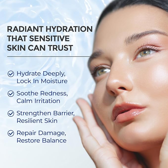 Intensive Repair Serum, 15%Hyaluronic Acid for Sensitive Skin Anti Aging Ultra Hydrating Serum for Face Calming Barrier Repair Redness Relief with Ceramides Centella 30Vials Daily Travel Care-Velvo Beauty