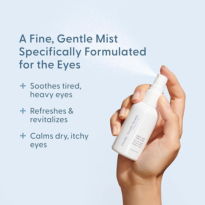 twenty/twenty Easy On The Eyes – 0.02% Hypochlorous Acid Spray to Cleanse Eyelashes – Reduce Eyelid Irritation – Safe for Sensitive Skin – Ophthalmologist Developed–Vegan, Clean Ingredients – 60ml-Velvo Beauty