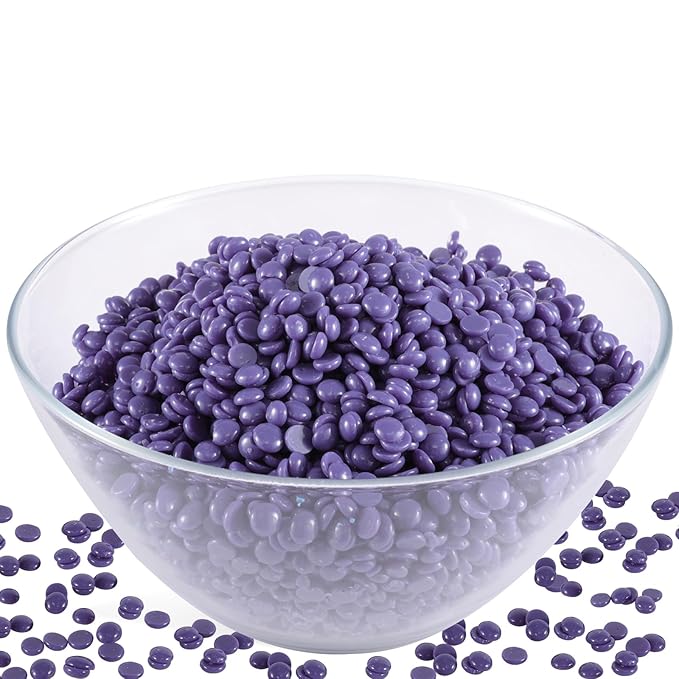 PURPLESKY 80oz Hard Wax Beads Bulk - Hair Removal Waxing for Body Face Back Underarm Leg - At Home Salon - SPA Choice - Quick Coarse Remove - Long Lasting-Velvo Beauty