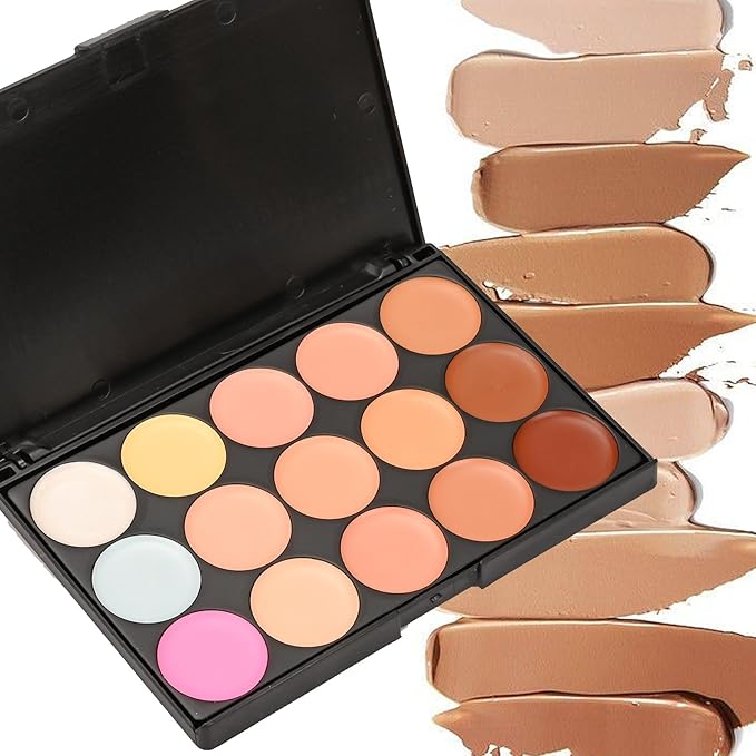 15 Colour Makeup Contour Palette Cream Kit, with 11 Pcs Complete Function Makeup Brushes Set and Storage Bag, Highlighting Light, Medium to Dark, Vegan & Cruelty Free-Velvo Beauty