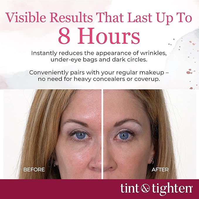 Tint and Tighten Color Smoothing Eye Cream for Wrinkles – Anti Aging Cream Visibly Reduces Under Eye Wrinkles – Eye Cream for Dark Circles and Puffiness – Instant Eye Bag Remover-Velvo Beauty