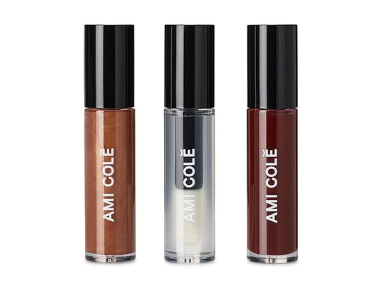 AMI COLÉ Hydrating Lip Treatment 3in1 multitasker for your lips (Holiday Lip Trio), tinted lip gloss, hydrating lip gloss, moisturizing, natural-Velvo Beauty