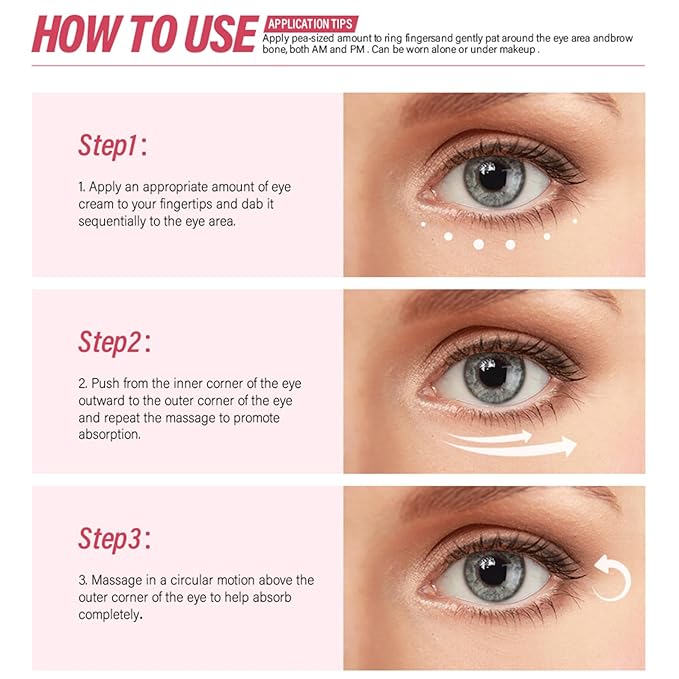 Retinol Eye Cream For Dark Circles And Puffiness, Repair Under Eye Retinol Cream with Hyaluronic Acid and Collagen, Smooth Fine Lines, Wrinkles, Bags & Dark Spots, Tightens Eye Skin Care(Retinol)-Velvo Beauty