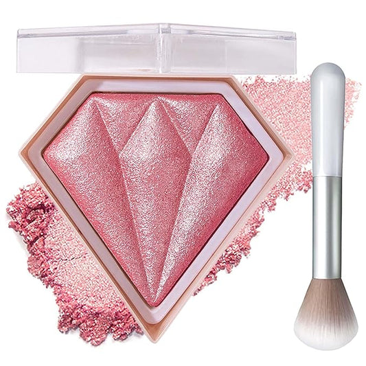 Face Glitter Blush Shimmer Waterproof Highlighter Blusher Powder,Facial Contour Corrector Long Lasting Glitter Illuminator Highlighter Palette Shimmer Highlight Makeup Palette(05#)-Velvo Beauty