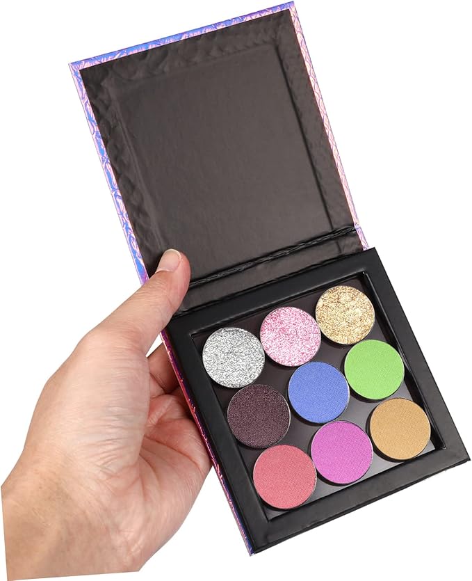 1 Set Empty Makeup Tray Magnetic Makeup Pan Magnetic Palette Empty Cosmetics Palette Empty Eyeshadow Holder Make up Palette Paper Eye Shadow Travel Blush Powder-Velvo Beauty