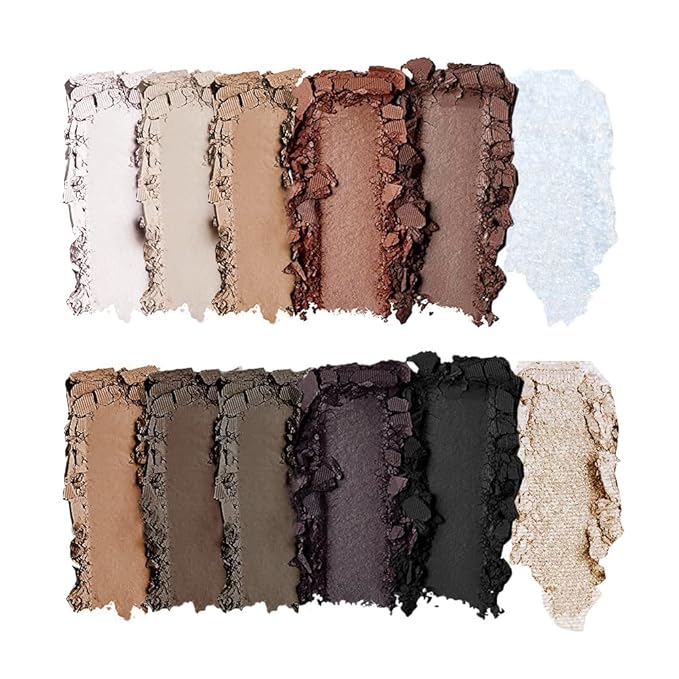 Eye Makeup Eyeshadow Palette with eye shadow primers black white highlighter Matte Shimmer Pallet 12 Natural Nude Colors Make Up Gift Kit-Velvo Beauty