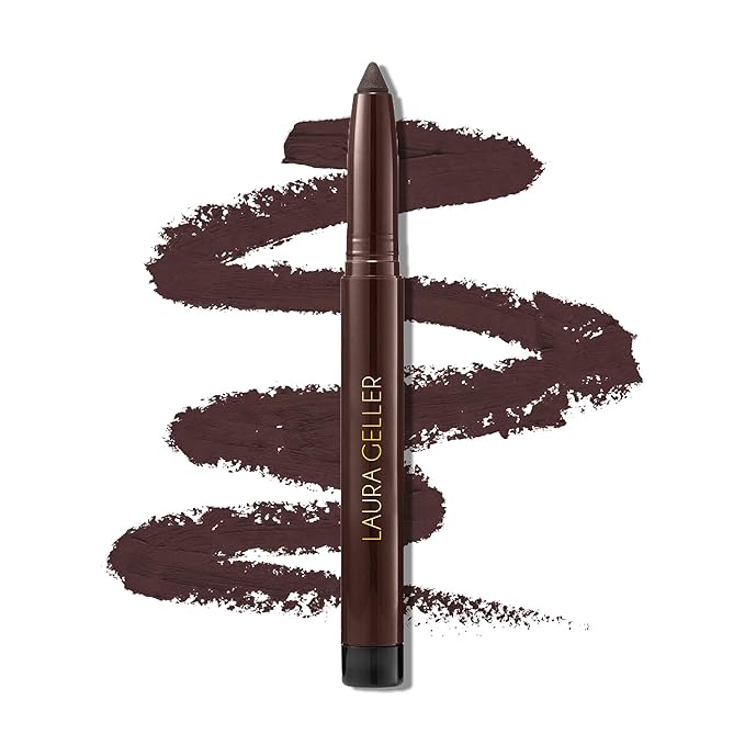 LAURA GELLER NEW YORK Kajal Longwear Kohl Eyeliner Pencil - Smoky Taupe Kohl - Caffeine and Vitamin E - Smooth & Blendable Liner - Built-In Sharpener-Velvo Beauty
