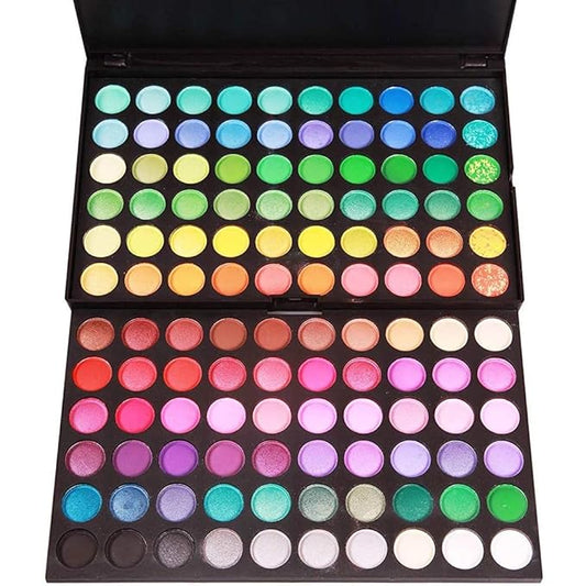 Onwon 120 Colors Makeup Eyeshadow Palette Natural Nude Matte Shimmer Glitter Pigment Eye Shadow Pallet Waterproof Smokey Professional Cosmetic Beauty Kit Set-Velvo Beauty