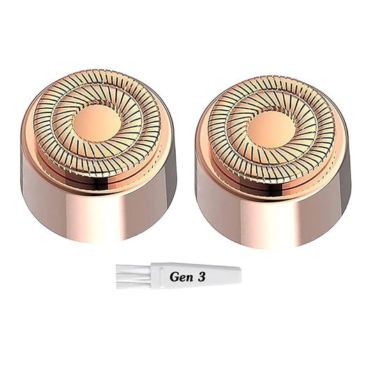 Replacement Heads for Flawless Finishing Touch Generation 3 Facial Hair Remover - New Blades for Flawless Razor-Velvo Beauty