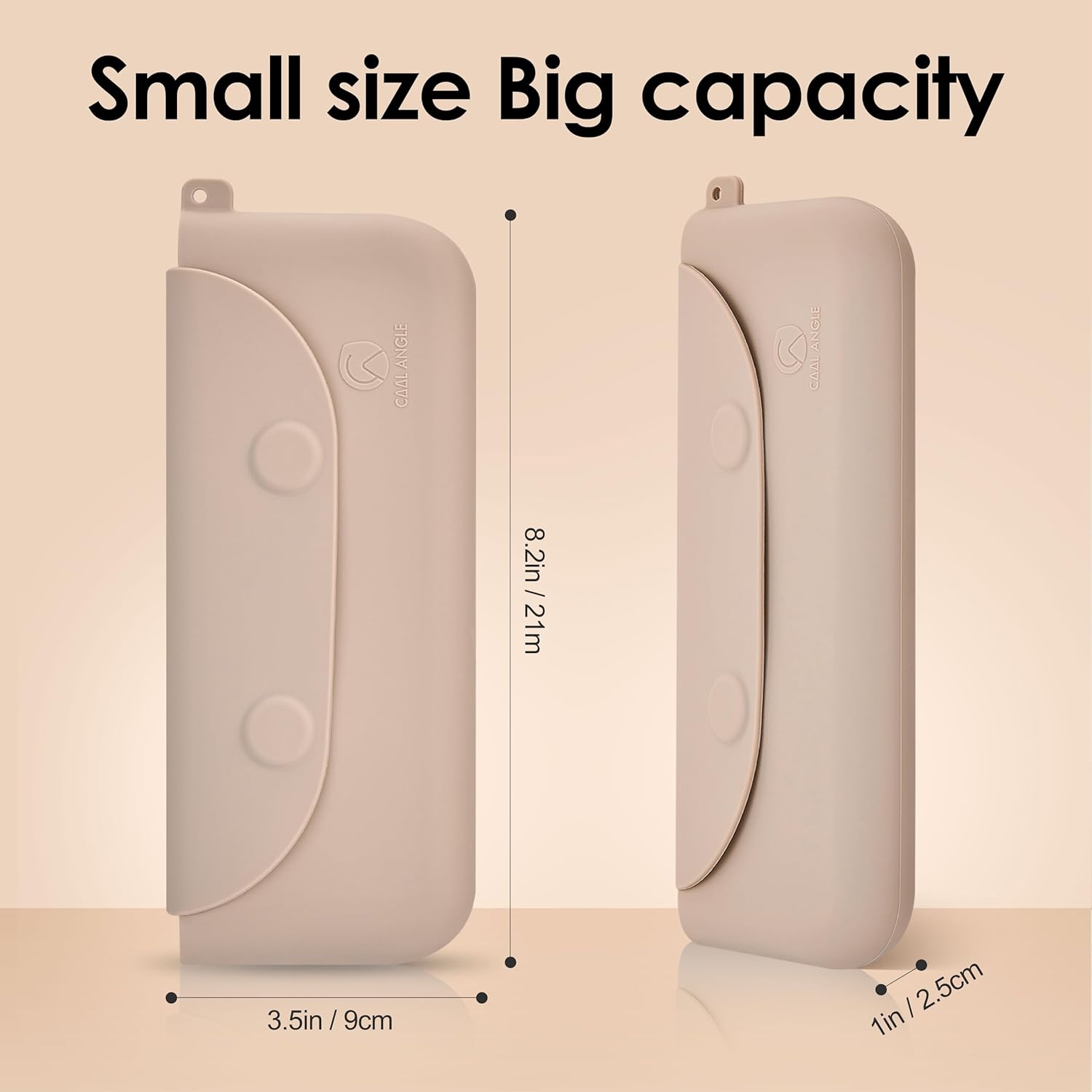 Silicone Makeup Brush Holder Large Travel Makeup Brush Case Original Design Brushes Holder with Magnetic Closure White-Velvo Beauty