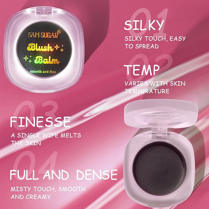 Cream Blush,Color Color Changing Tint,Magic Blush for Cheek & Lip Waterproof Multi-Use Lips and Cheek Tint,Moisturizing Lightweight, Makeup Blush (Pink, 1.62 oz)-Velvo Beauty