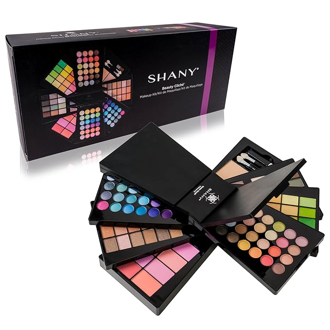 The SHANY Beauty Cliche Makeup Set - All-in-One Makeup Palette with Eyeshadows, Face Powders, and Blushes-Velvo Beauty