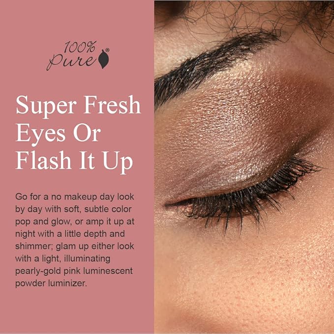 100% PURE Pretty Naked Makeup Palette All in One Compact 3 Eyeshadow, Blush, Face Highlighter, Fruit Pigmented Natural Nude, Neutral Looks for All Skin Types - Vegan (Soft, Neutral Tones)-Velvo Beauty
