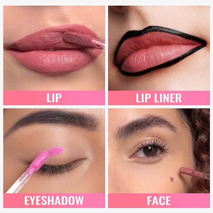 Oulac Pink Matte Lipstick for Women, Long Lasting Liquid Lip Stick High Impact Lip Gloss Full Coverage Lip Makeup with Vitamin E Waterproof Formula,Vegan M31-Velvo Beauty