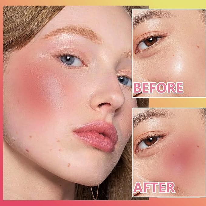 Liquid Blush,Natural Soft Cream Face Blush Matte Cheek Tint,Lightweight,Moisturizing,Waterproof,Long Lasting Face Blush Stick(4#)-Velvo Beauty