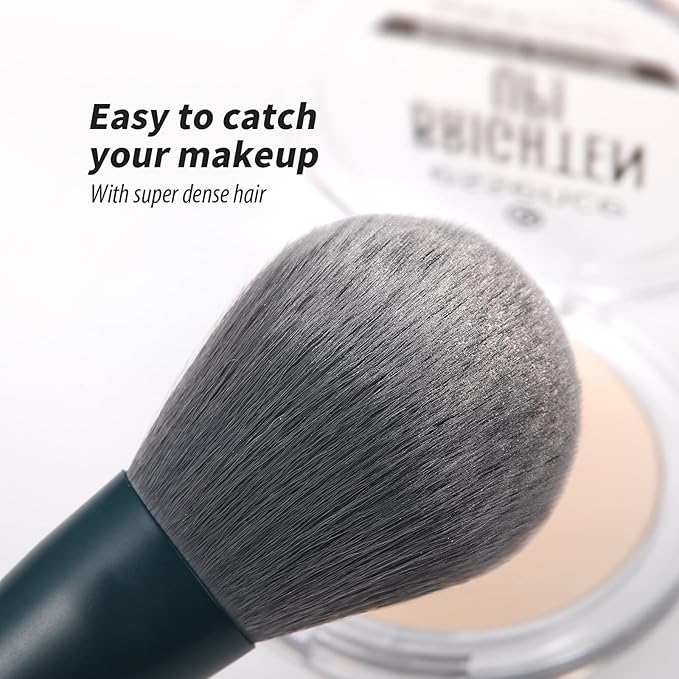 DUcare Makeup Brushes Set 17 Pcs with Brush Cleaning Mat and Makeup Sponge Professional Face Powder Eye Shadow Powder Liquid Cream Kit Gift Box-Velvo Beauty